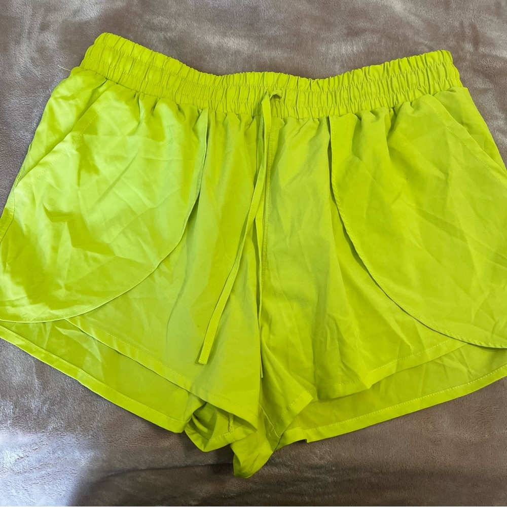 Sincerely Jules Lime Green Women's track Shorts